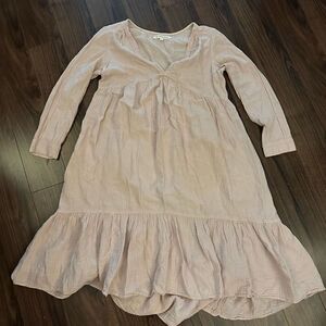 Xirena soft pink gauze dress peasant small